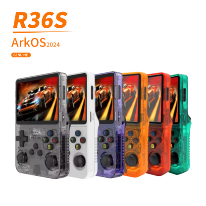 Console Rétro Portable R36S 64 Go – Écran HD 3.5" – Système Linux – 15 000+ Jeux Classiques